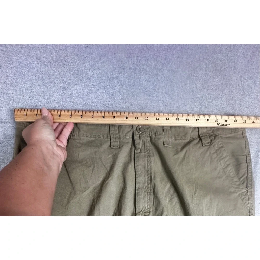 Wrangler Pants Mens 44x32 Five Star Relaxed‎ Fit Cargo Work Tan Khaki